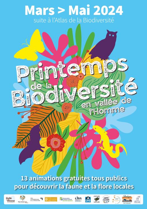 Printemps de la Biodiversité en vallée de l'Homme (Dordogne) – édition 2024